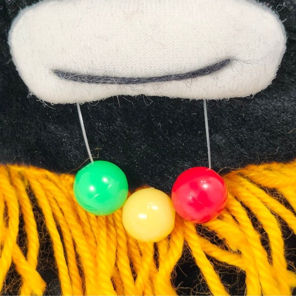 Vintage Mardi Gras Zulu-Style Plush Doll by Plush Appeal New Orleans 9" Beads - Picture 5 of 11